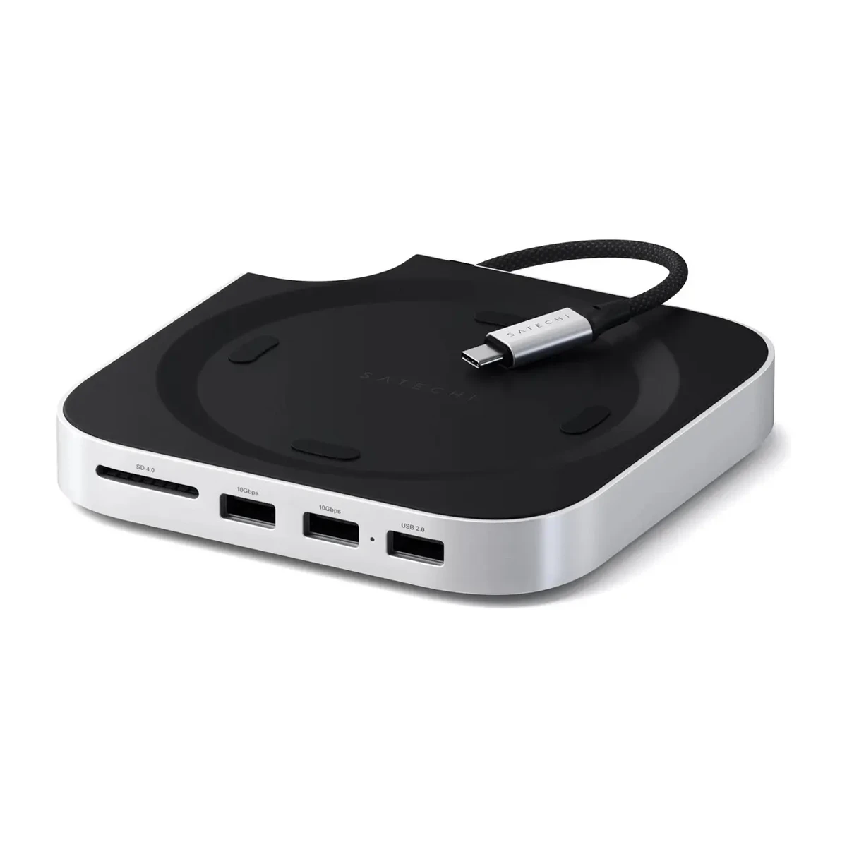 Satechi Hub Stand 5 Puertos Para Apple Mac Mini M4 | Sellado Plateado